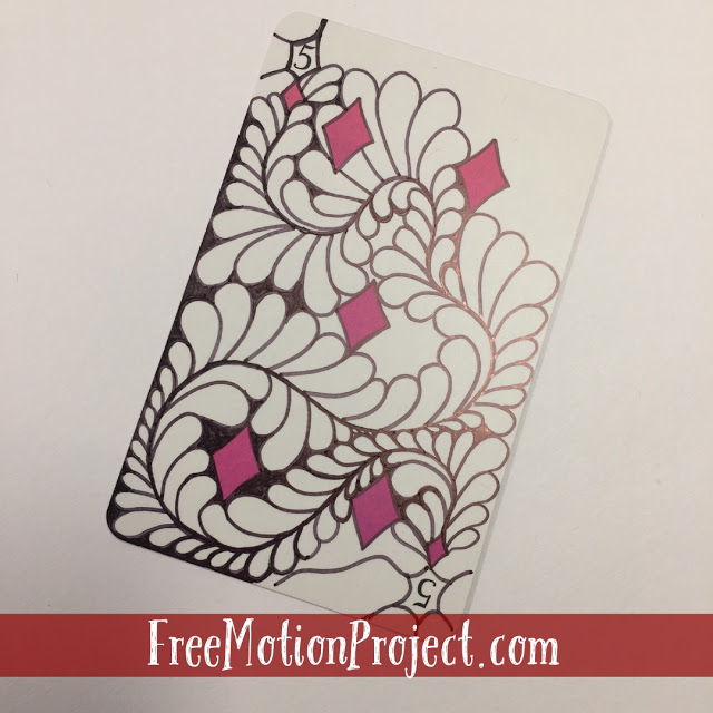 Drawing on playing cards